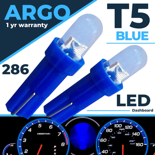 286 led blue dashboard - t5,