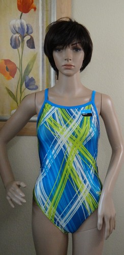 New speedo blue green stripe - new,